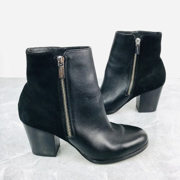 Michael Kors Shoes - Michael Kors Margaret Womens Size 8 Booties Black Leather High heeled Ankle Boot
